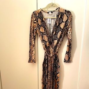 Animal print jumpsuit.